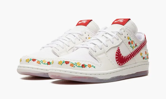 Кроссовки Nike SB Dunk Low Decon «N7 Opti Yellow University Red» белый