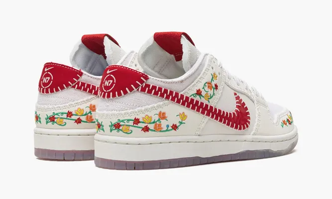 Кроссовки Nike SB Dunk Low Decon «N7 Opti Yellow University Red» белый
