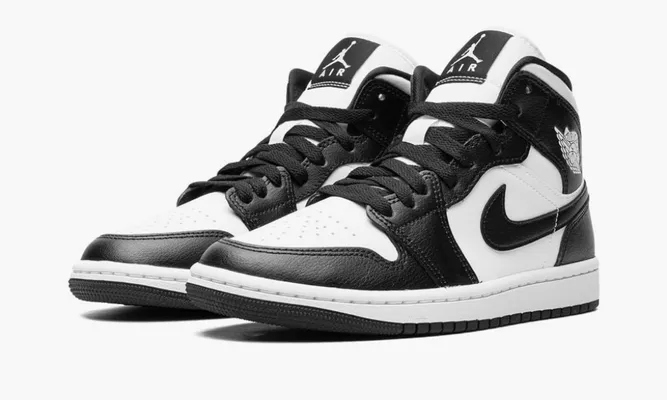 Кроссовки Air Jordan 1 Mid WMNS «Panda» черный