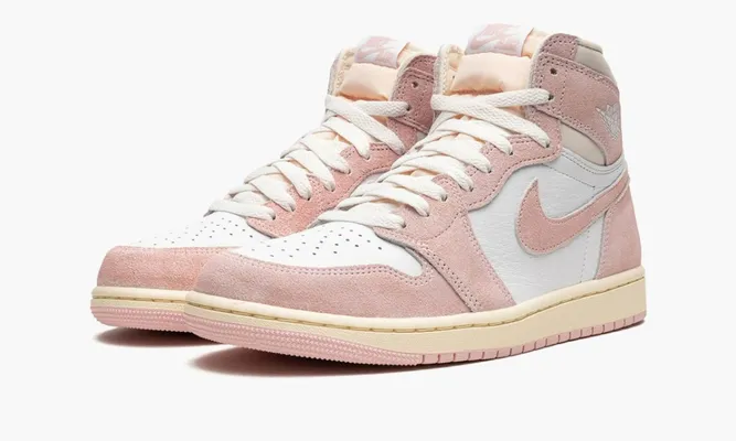 Кроссовки Air Jordan 1 Retro High OG WMNS «Washed Pink» розовый