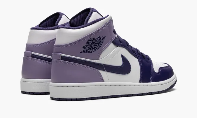 Кроссовки Air Jordan 1 Mid «Blueberry» фиолетовый