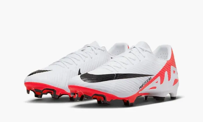 Для футбола Nike Zoom Vapor 15 Academy Fg / Mg «White Black Crimson» белый