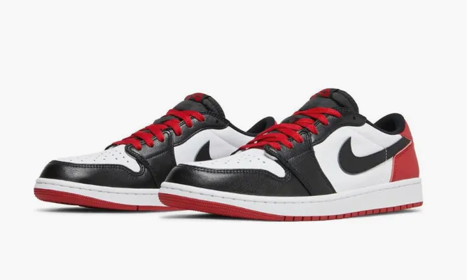 Кроссовки Air Jordan 1 Retro Low OG «Black Toe 2023» черный,белый