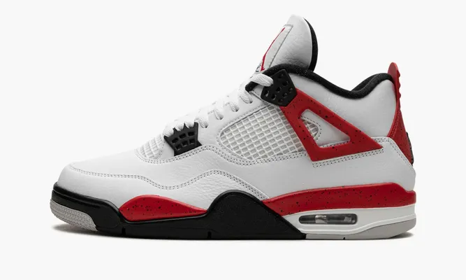 Кроссовки Air Jordan 4 Retro «Red Cement» белый