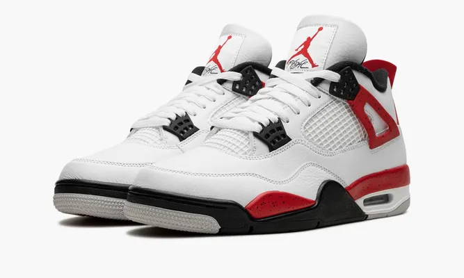 Кроссовки Air Jordan 4 Retro «Red Cement» белый