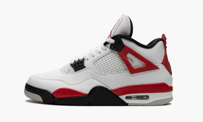 Кроссовки Air Jordan 4 Retro GS «Red Cement» белый
