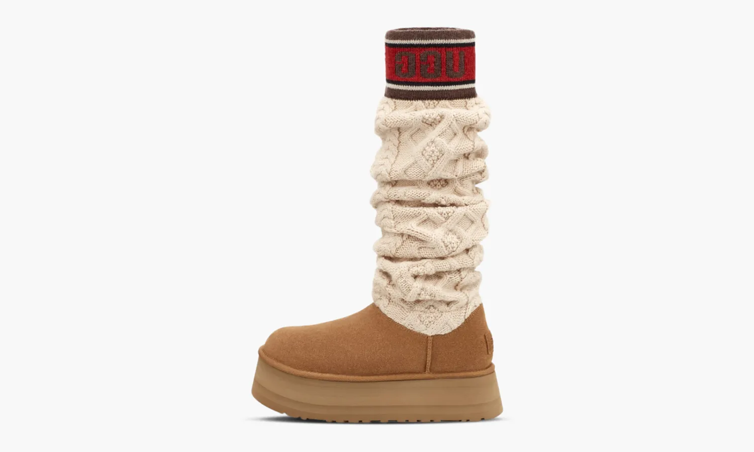 UGG Classic Sweater Letter Tall WMNS «Chestnut»