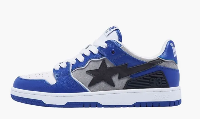 Кроссовки A Bathing Ape BAPE SK8 Sta «Blue Grey» синий