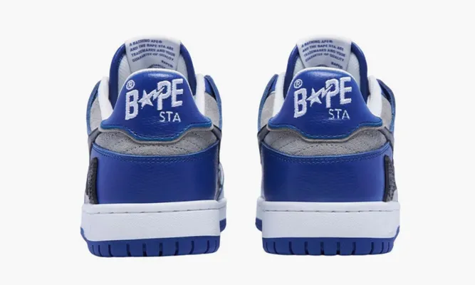 Кроссовки A Bathing Ape BAPE SK8 Sta «Blue Grey» синий