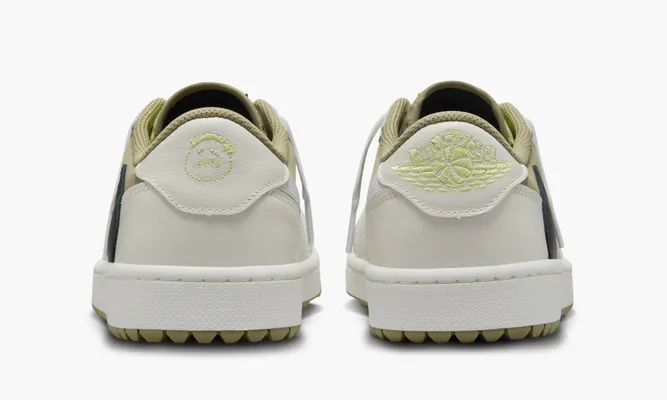 Кроссовки Air Jordan 1 Retro Low Golf «Travis Scott Neutral Olive» кремовый