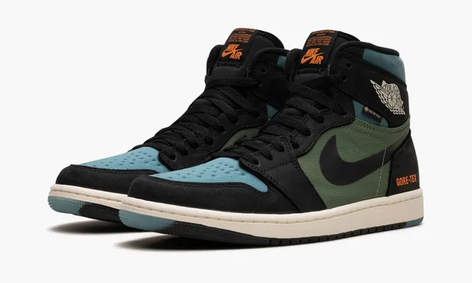 Кроссовки Air Jordan 1 Retro High Element «Gore-tex Sky J Black Olive» зеленый