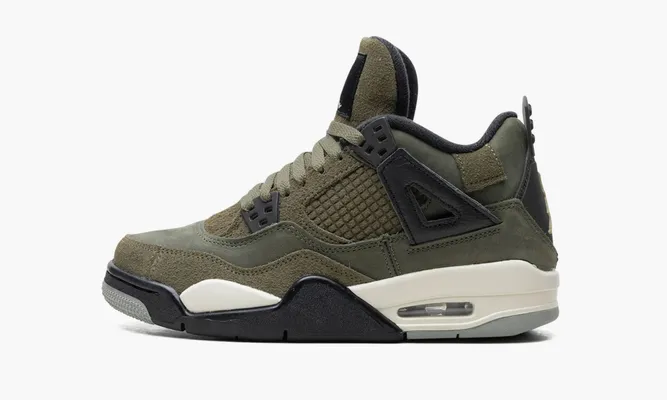 Кроссовки Air Jordan 4 Retro SE GS «Craft Medium Olive» зеленый