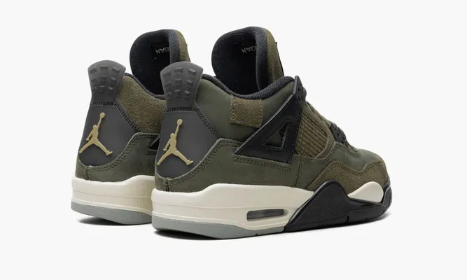 Кроссовки Air Jordan 4 Retro SE GS «Craft Medium Olive» зеленый