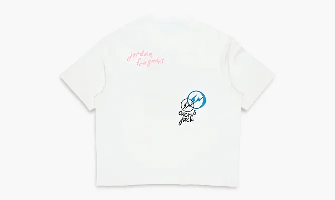 Одежда Travis Scott X Jordan X Fragment T-shirt «White» белый