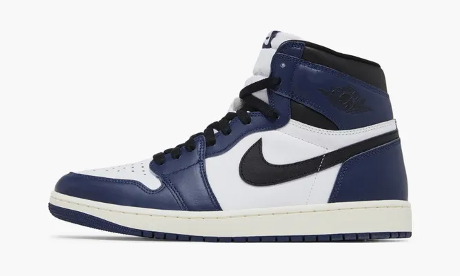 Кроссовки Air Jordan 1 Retro High OG «Midnight Navy» синий