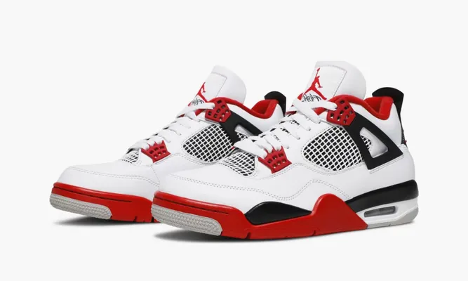 Кроссовки Air Jordan 4 Retro OG «Fire Red» 2020 красный