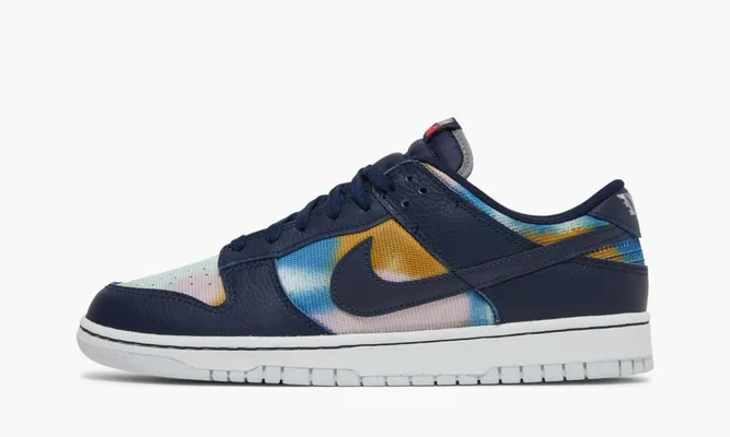 Кроссовки Dunk Low Premium «Graffiti Pack - Obsidian» синий