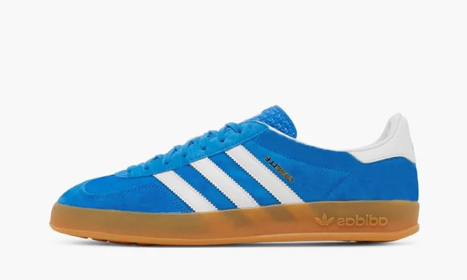 Кроссовки Adidas Gazelle Indoor «Blue Bird Gum» lightBlue