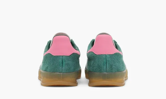 Кроссовки Adidas Wmns Gazelle Indoor «Collegiate Green Pink» зеленый