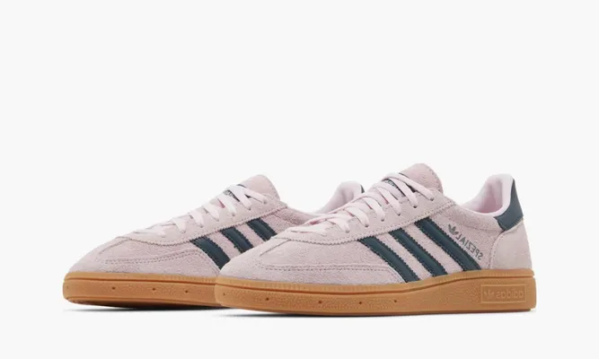 Кроссовки Adidas Wmns Handball Spezial «Clear Pink Arctic Night» розовый