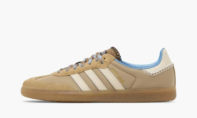 Кроссовки Wales Bonner x Adidas Samba Nylon «Desert White» коричневый