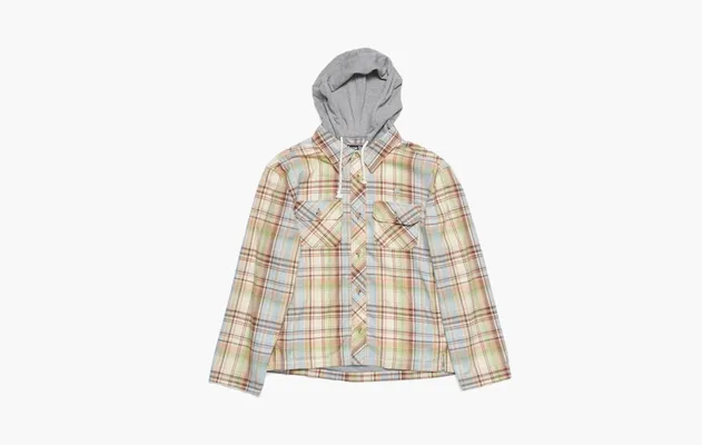 Одежда Acne Studios Hooded Overshirt Jacket «Brown/Green» разноцветный