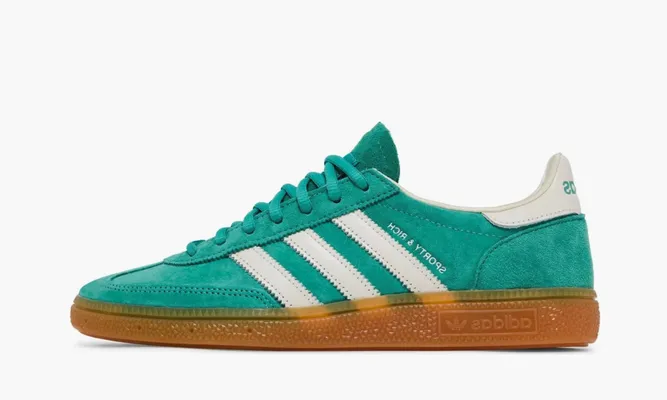 Кроссовки Sporty & Rich x Adidas Handball Spezial «Green Gum» зеленый