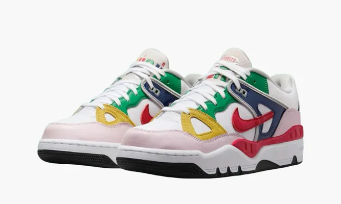Кроссовки Nigo x Air Force 3 Low SP «White Multi-Color» разноцветный