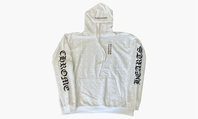 Одежда Chrome Hearts Plus Cross Horseshoe Hoodie «White» белый