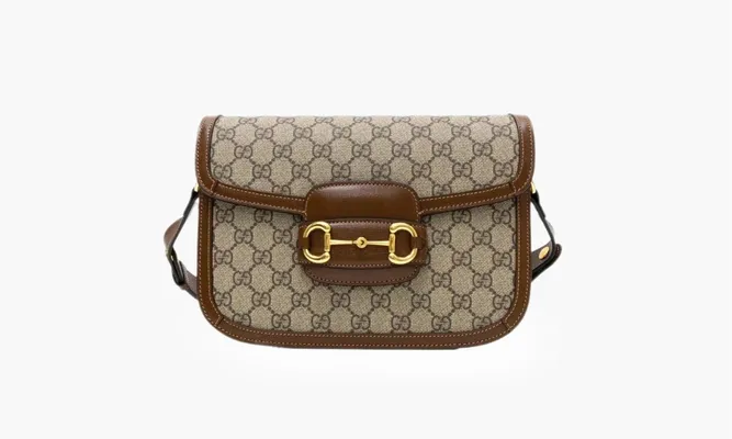 Сумки Gucci Horsebit 1955 Mini Bag «Beige/Brown» бежевый