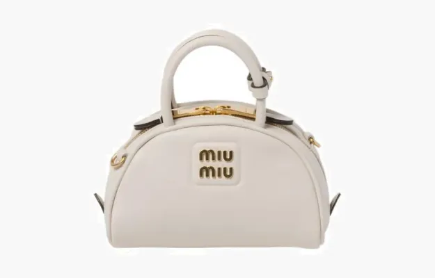 Сумки Miu Miu Patent Leather Top-Handle Bag «White» белый