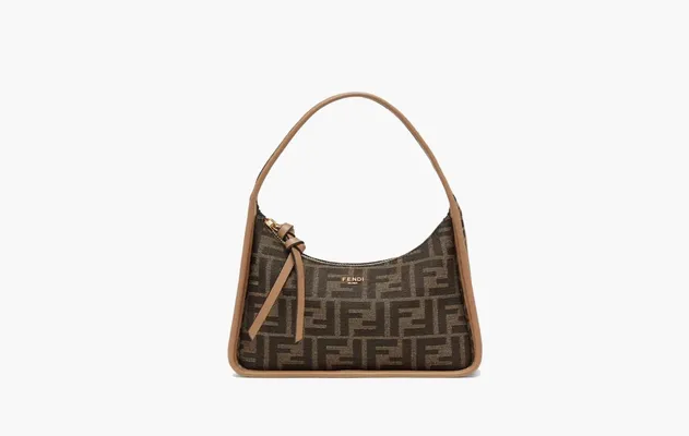 Сумки Fendi Fendessence FF Mini Fabric Bag «Brown» коричневый