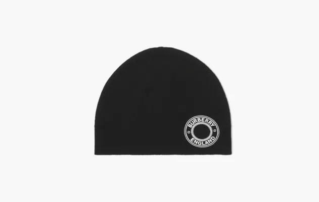 Аксессуары Burberry Logo Graphic Cashmere Blend Beanie «Black» черный