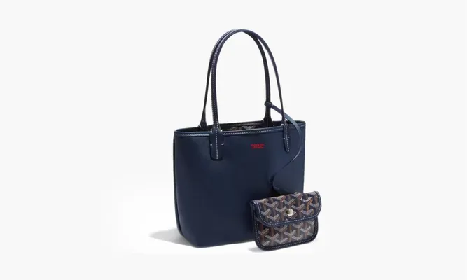 Сумки Goyard Anjou Tote «Mini Navy Blue» синий