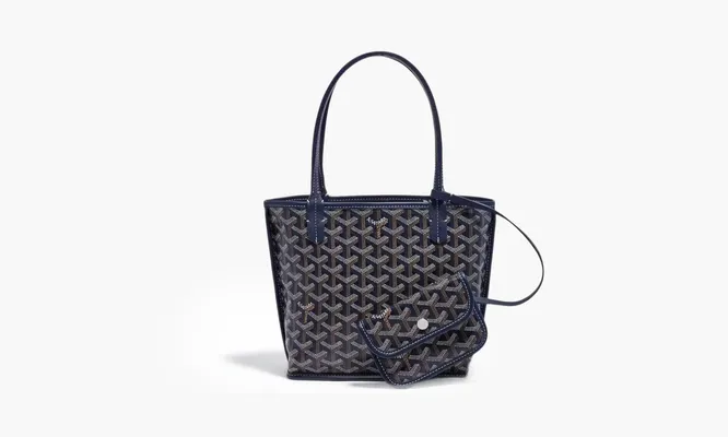 Сумки Goyard Anjou Tote «Mini Navy Blue» синий