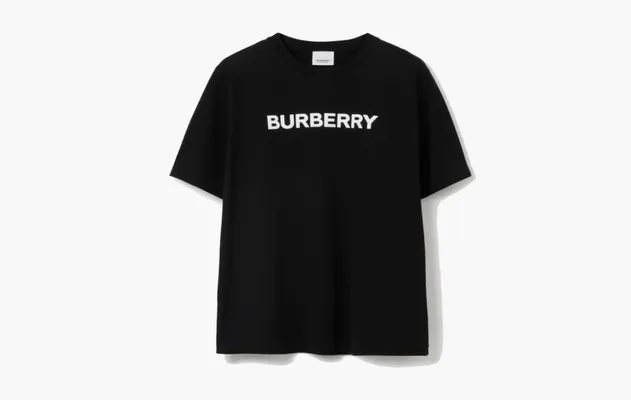 Одежда Burberry Logo Cotton T-shirt «Black» черный