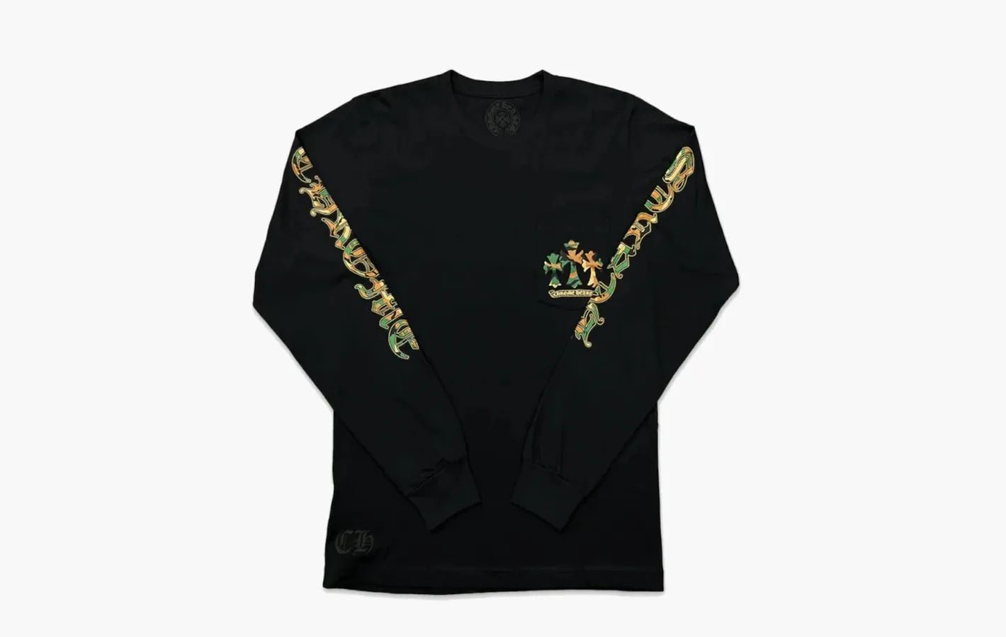 Chrome Hearts Camo Horseshoe L/S T-Shirt «Black»