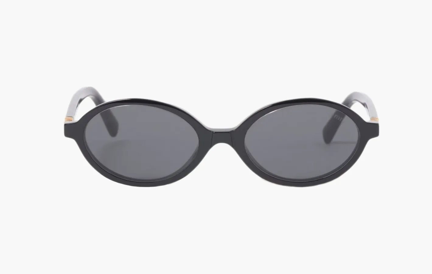 Miu Miu Regard «Black» Sunglasses Slate Gray Lenses