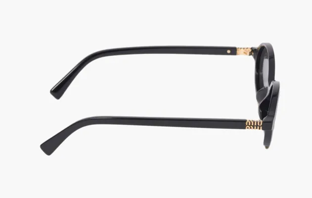 Аксессуары Miu Miu Regard «Black» Sunglasses Slate Gray Lenses черный