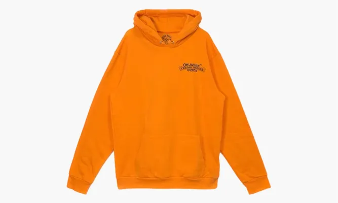 Одежда OFF-WHITE x Chrome Hearts 2018 Hoodie «Orange/Black» оранжевый