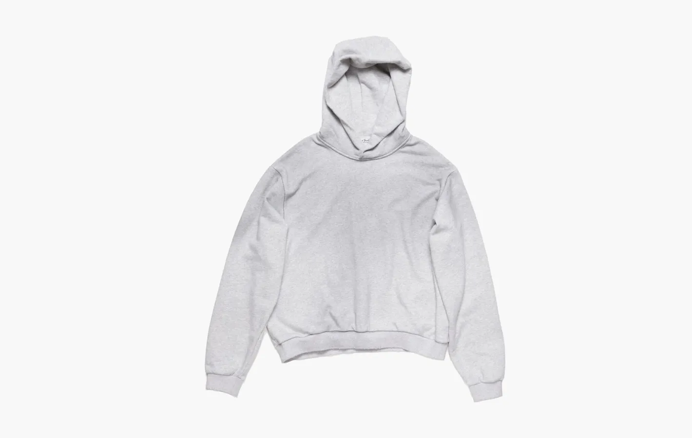 Acne Studios Logo Hooded Sweater «Pale Grey Melange»