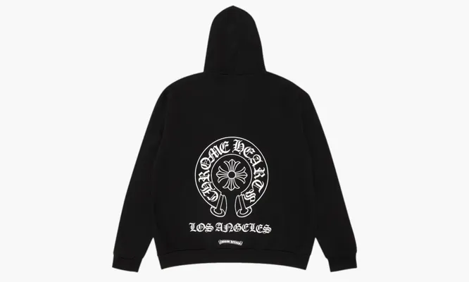 Одежда Chrome Hearts Horseshoe Logo Los Angeles Exclusive Hoodie «Black» черный
