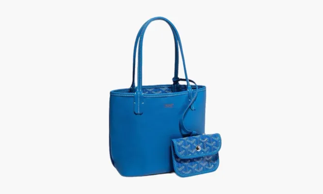 Сумки Goyard Anjou Tote Mini «Sky Blue» синий
