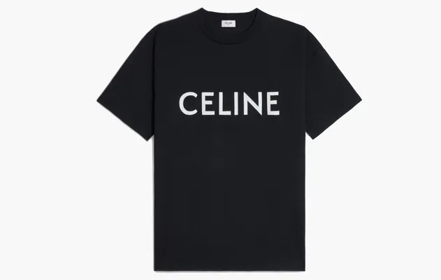 Одежда Celine Loose T-Shirt «Black White» черный