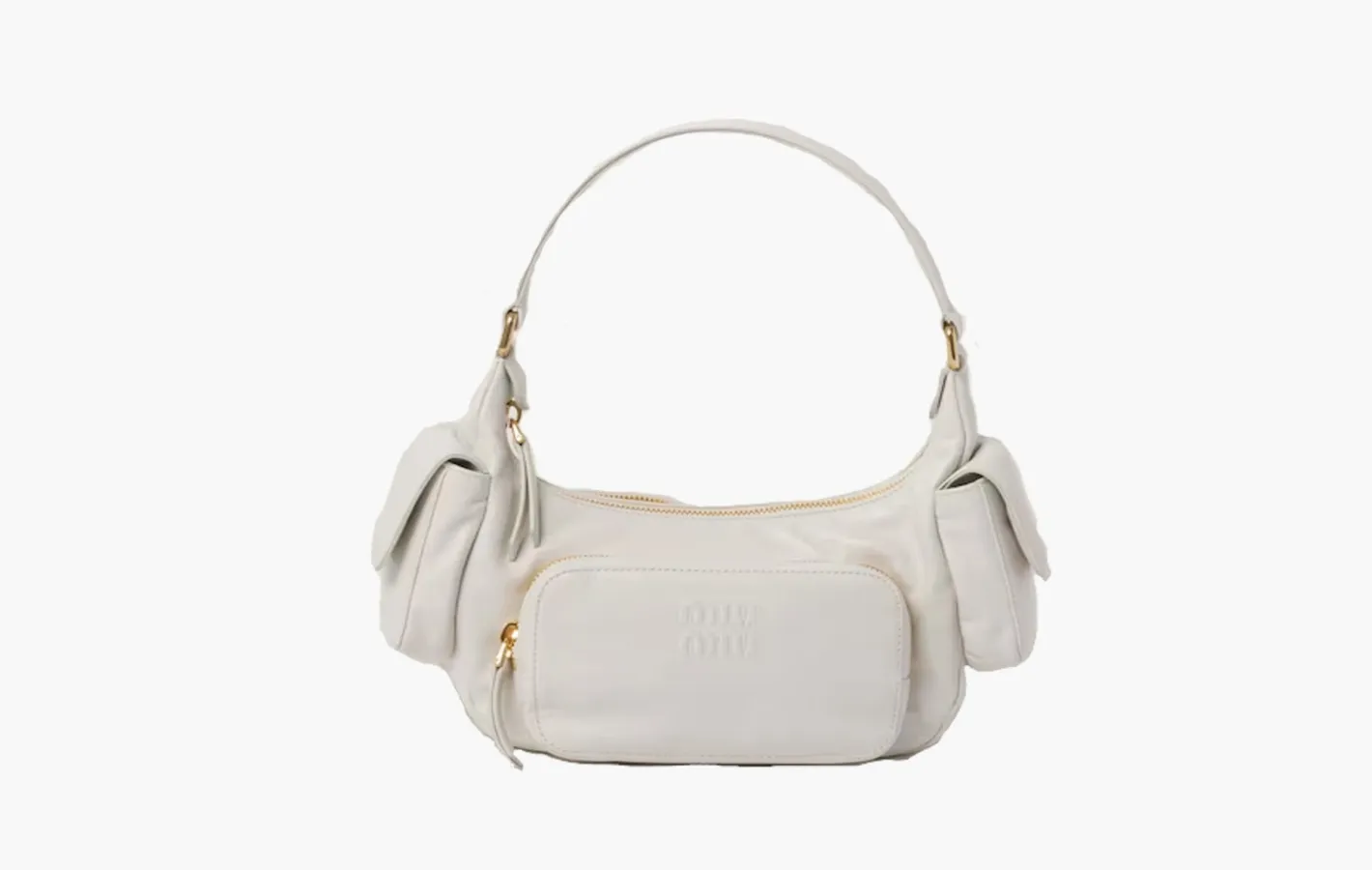 Miu Miu Nappa Leather Pocket Bag «White»