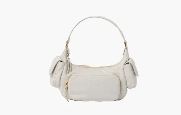Сумки Miu Miu Nappa Leather Pocket Bag «White» белый