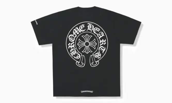 Одежда Chrome Hearts Horse Shoe Logo Pocket T-Shirt «Black» черный