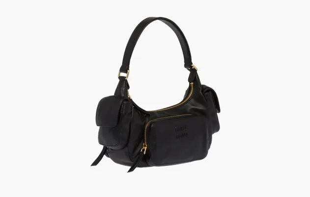 Сумки Miu Miu Leather Pocket Bag «Black» черный