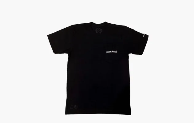 Одежда Chrome Hearts Scroll Logo T-Shirt «Black» черный