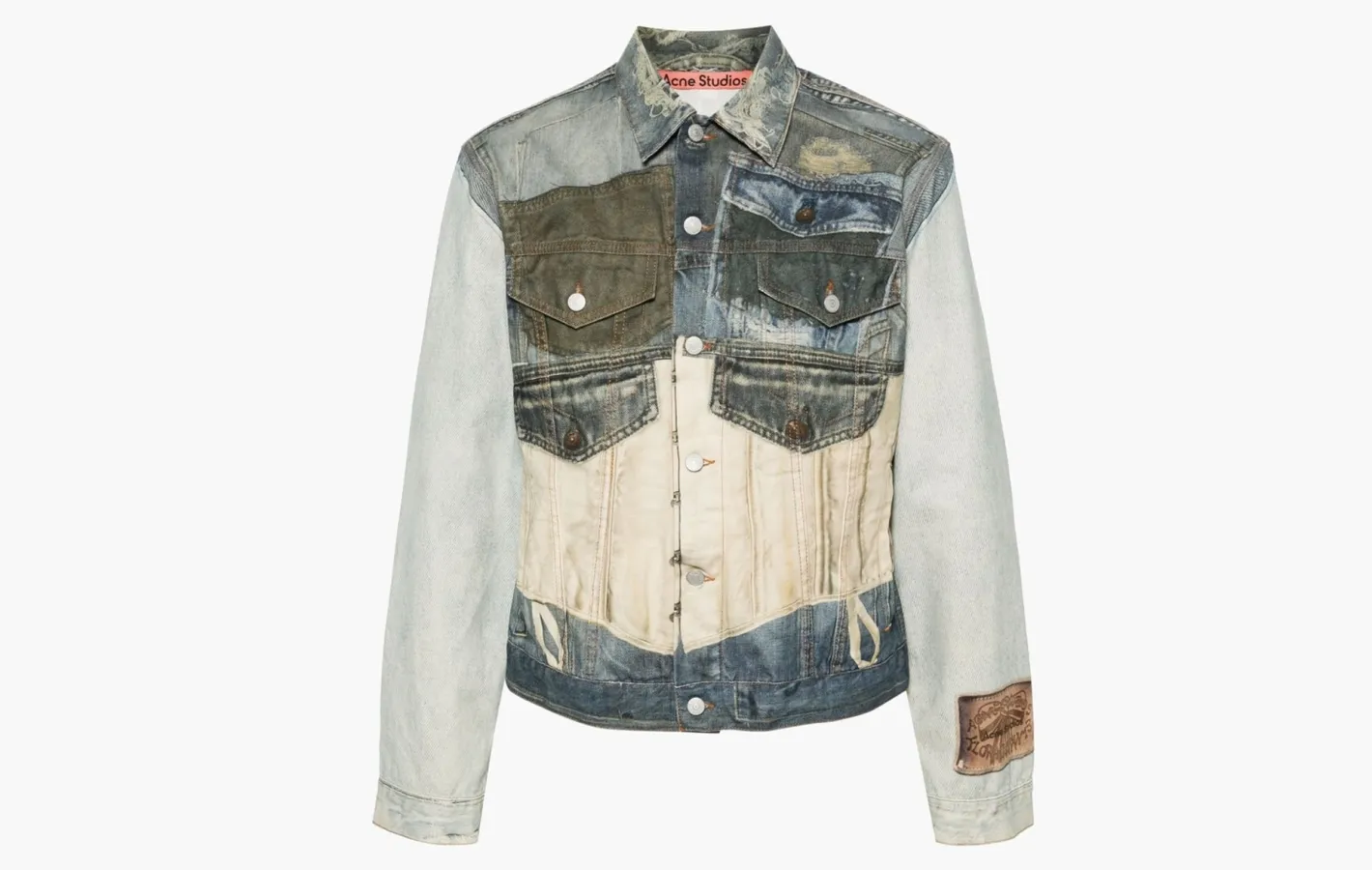 Acne Studios Printed Jacket Fitted Fit «Mid Blue»